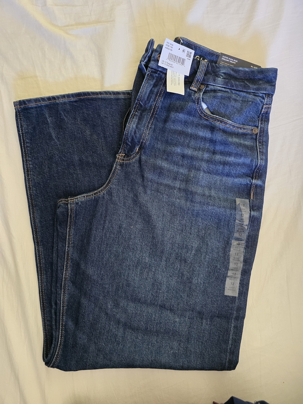 NWT Curvy Super High-Raise Baggy Wide Leg